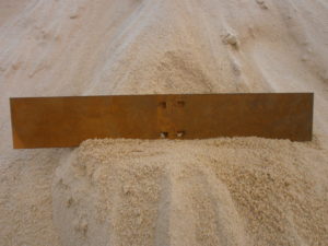 Volige en acier corten