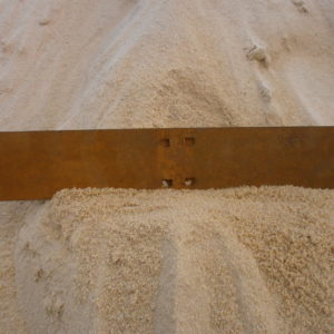 Volige en acier corten